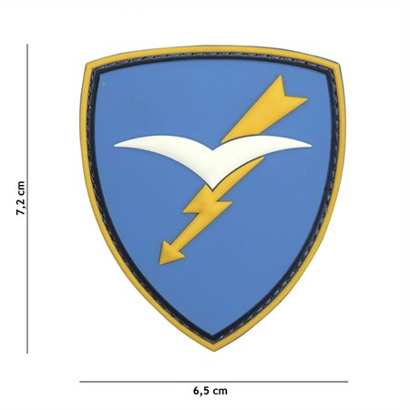 scudetto folgore in gomma fondo azzurro